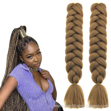 Synthetic Jumbo Braiding Extension 82 Inch 165G Braiding Hair Jumbo Wholesale Crochet Hair For Braiding Attachment Hair